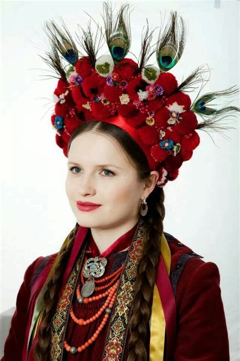 Ukrainian Womens Headwear Folk Fashion Floral Headdress Womens