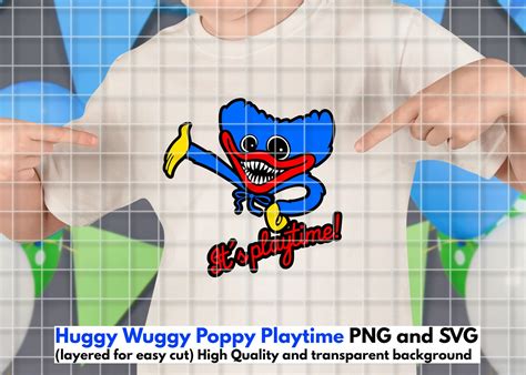 Huggy Wuggy Poppy Playtime Fnf Png Y Svg Descarga Etsy México