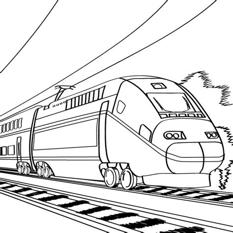Dibujos para imprimir y colorear Trenes para colorear