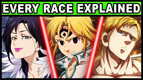 Every Sins True Race Explained Seven Deadly Sins Nanatsu No Taizai