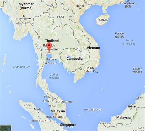 Bangkok On Map Of Asia Map