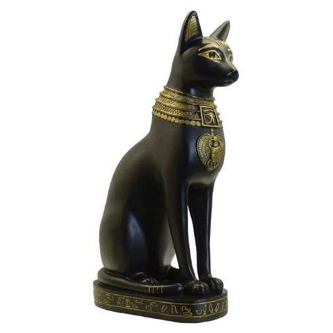 bastet cat 12 25 inch egyptian gods black cat statue ancient egypt