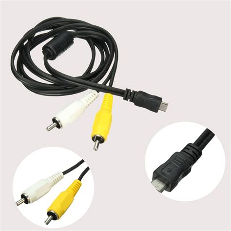 Micro Usb Male To 2 Rca Av Audio Video Adapter Cable Cord Converter