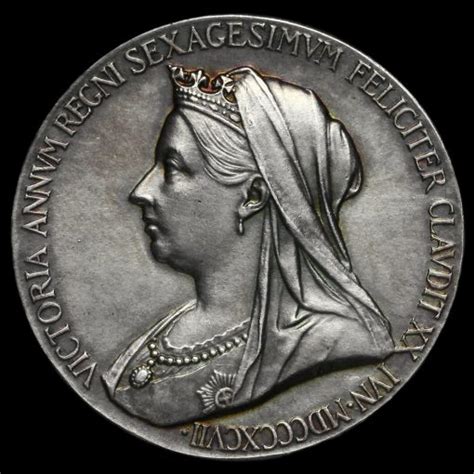1897 Queen Victoria Official Diamond Jubilee Silver Medal