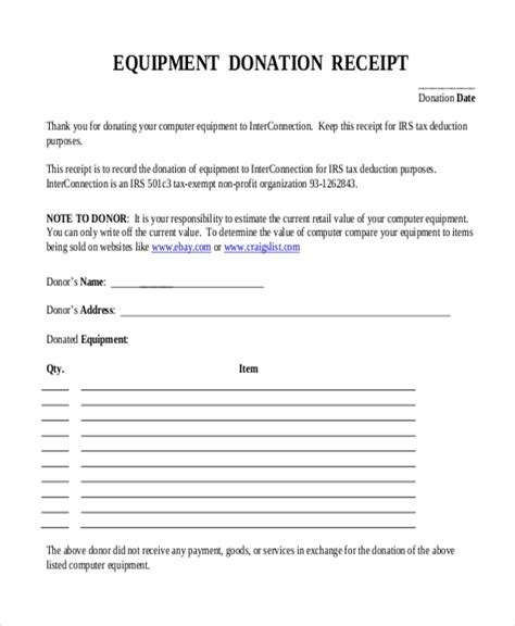 Volunteer at their favorite charity or event. FREE 8+ Sample Donation Receipt Forms in PDF | Excel