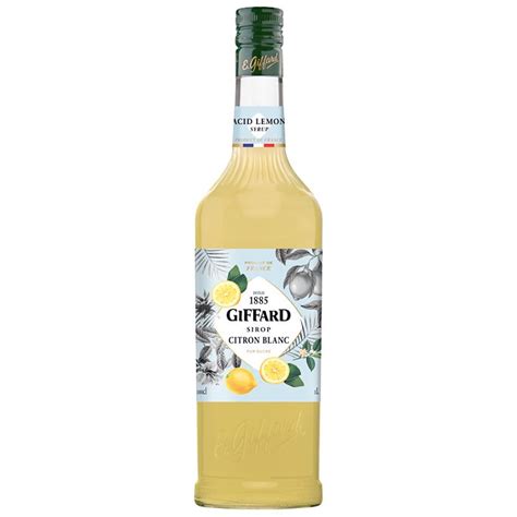 Giffard Premium Acid Lemon Syrups 1000ml Bottle Sold Per Bottle
