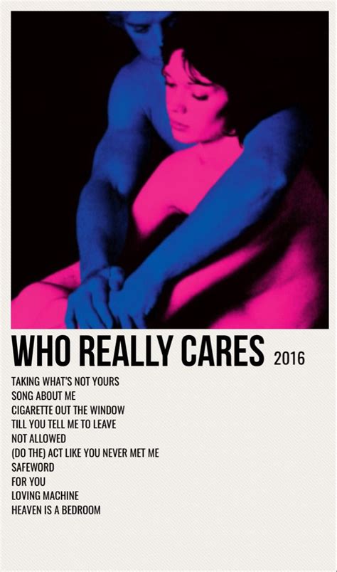 Who Really Cares Music Poster Tv Girls Girl Posters