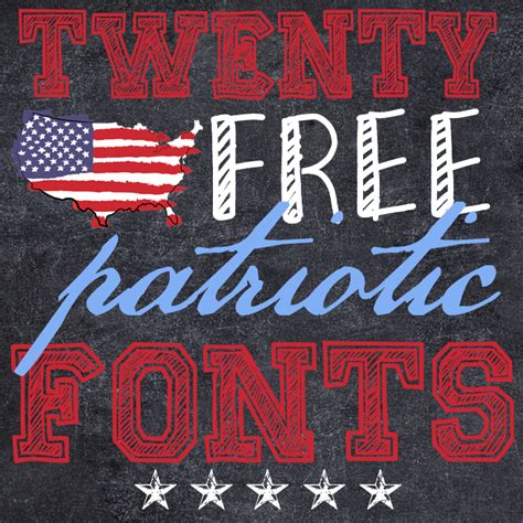 7 Free Patriotic Fonts Images American Flag Font Free Patriotic