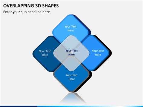 Overlapping 3d Shapes Powerpoint Template Ppt Slides