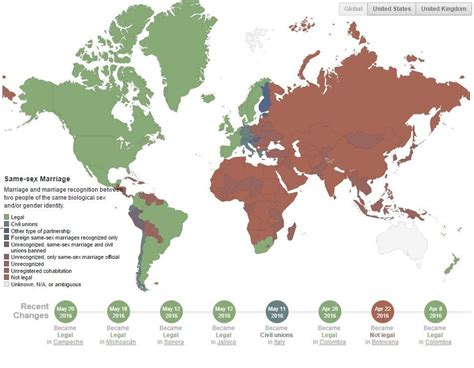 A Map Of Countries Where Same Sex Marriage Is Maps On The Web My Xxx