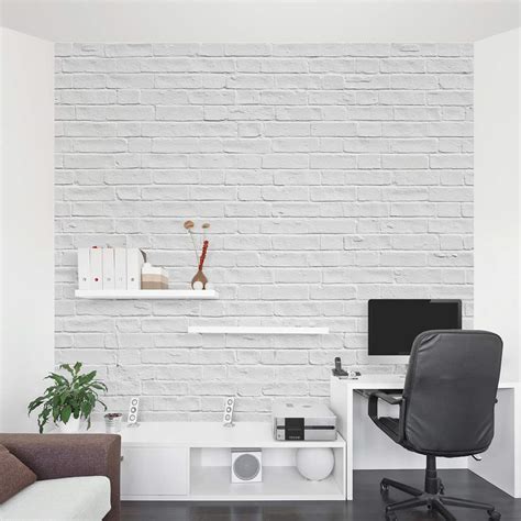 White brick wall gives more than just elegances. White Brick Wall Mural