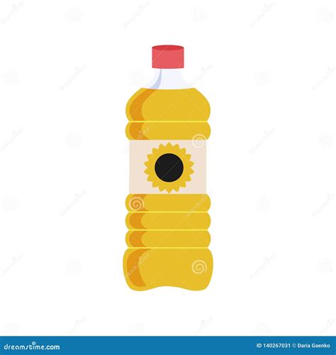 Can Of Vegetable Oil For Cooking Meal Isolated Illustration Stock