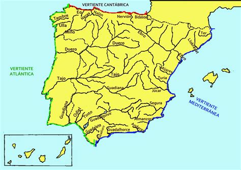 Mapa RÍos De EspaÑa Para Estudiar ~ El Blog De Olimpia