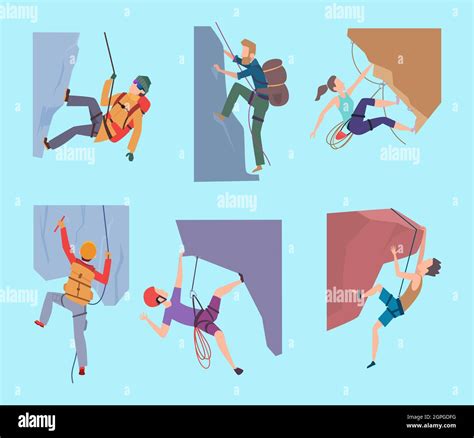 Rock Climber Cartoon Design Stock Vector Images Alamy