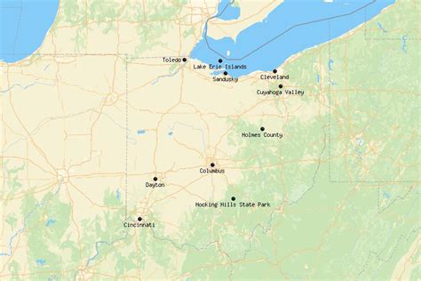 Ohio Landmarks Map