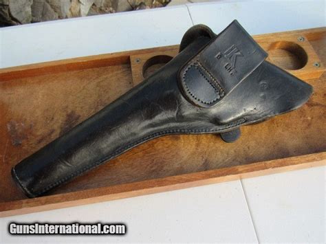 Us Marked Black Leather Holster For Colt 1860 Army And Remington 1858