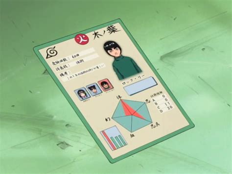 Image Lee Info Cardpng Narutopedia Fandom Powered By Wikia