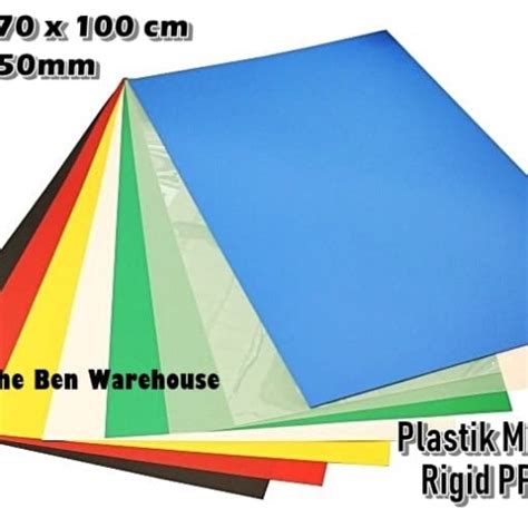 Jual Plastik Mika Kaku PP Sampul Buku Agenda 70cm x 100cm x 0.5mm
