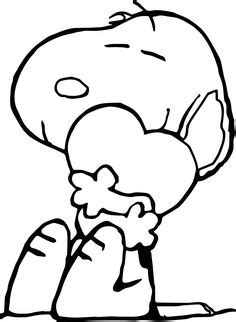Snoopy valentines day coloring page. Printable Snoopy Coloring Pages For Kids | Cool2bKids ...
