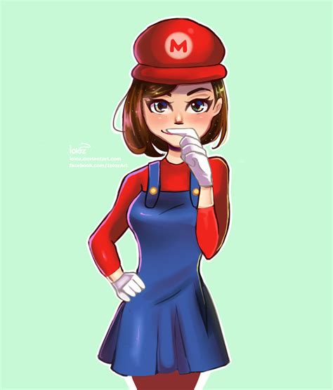 Super Mario Genderbend By Ioioz On Deviantart