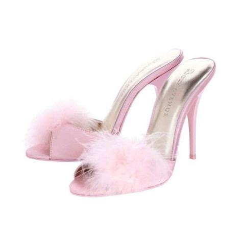 Fluffy Marabou And Satin Stiletto Mules Heels Stiletto Mules Stiletto