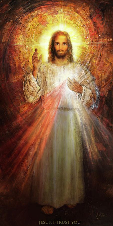 Inspired by the image of divine mercy and relying on the holy spirit, we are called to reach out with. The Divine Mercy - Without Inscription Painting by Terezia ...