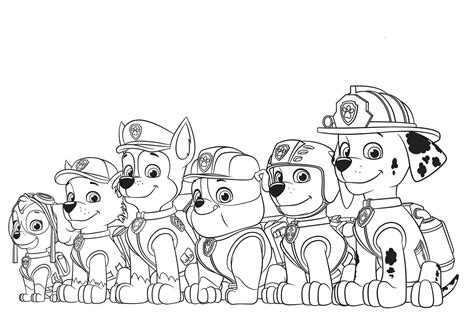 Ausmalbilder Paw Patrol Malvorlagen Kostenlos Zum Ausdrucken