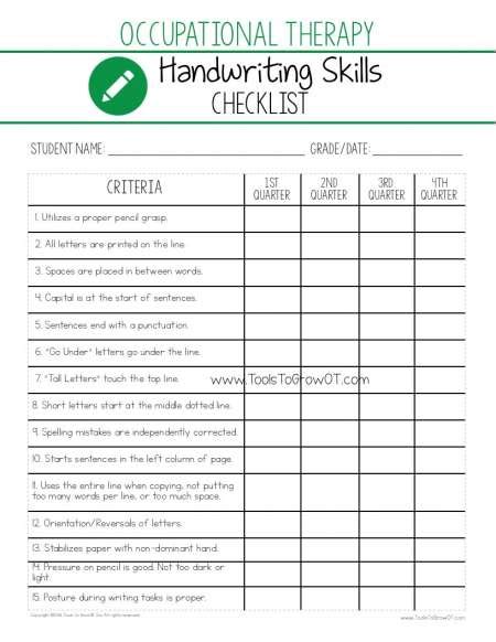 Assessment Checklists Caseload Management Therapy Resources Tools