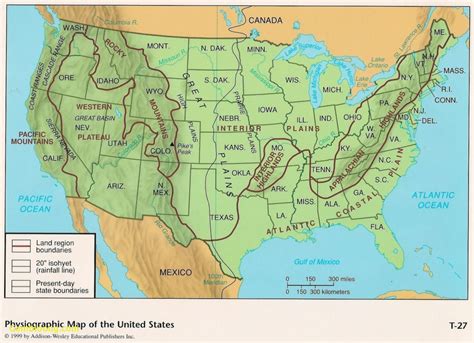 United States Physical Map Maplewebandpc Within Physical Map Of The