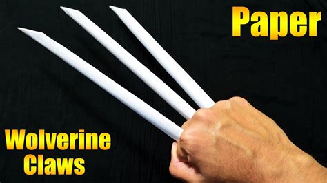 How To Make Paper Wolverine Claws Paper Claws Youtube