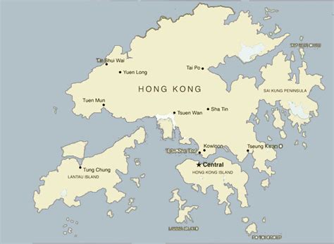 Map Of Hong Kong