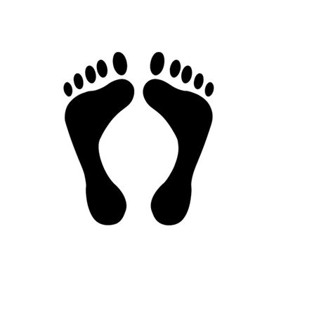 Feet Svg Footprint Svg File Foot Print Svg Foot Silhouette Inspire Uplift