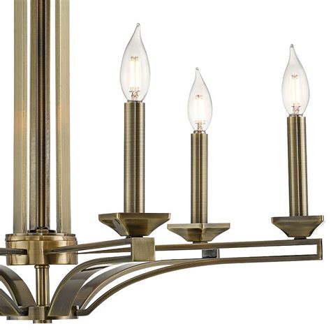 All of our chandeliers come with one meter of flex. Trumbull 26" Wide Antique Brass 6-Light Chandelier ...