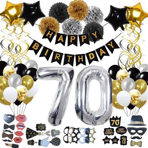70th Birthday Decorations 70th Birthday Party Supplies For