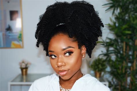 Braidless Crochet High Puff Natural Hair Styles Braided Hairstyles Afro Twist