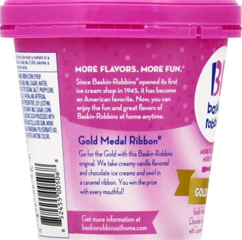 Baskin Robbins Gold Medal Ribbon Ice Cream Pint 14 Oz Ralphs