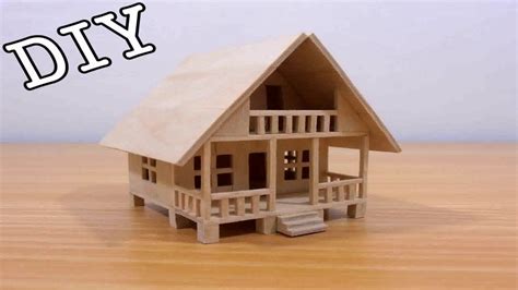 How To Build A Miniature House Model With Wood See Description See