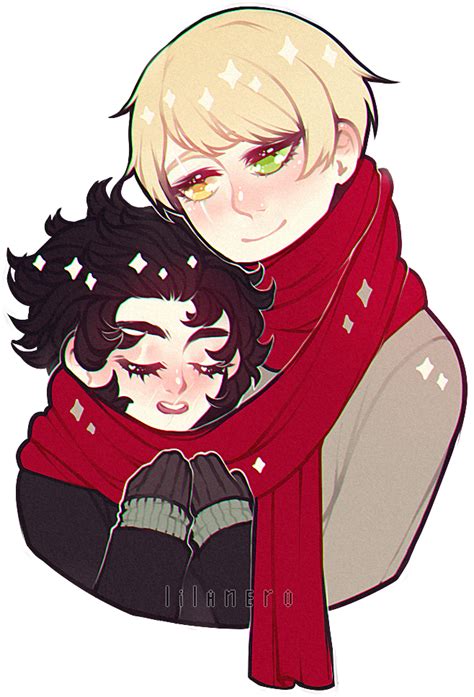 Very Original Picture Of Couple And Only One Scarf By Lilanero On