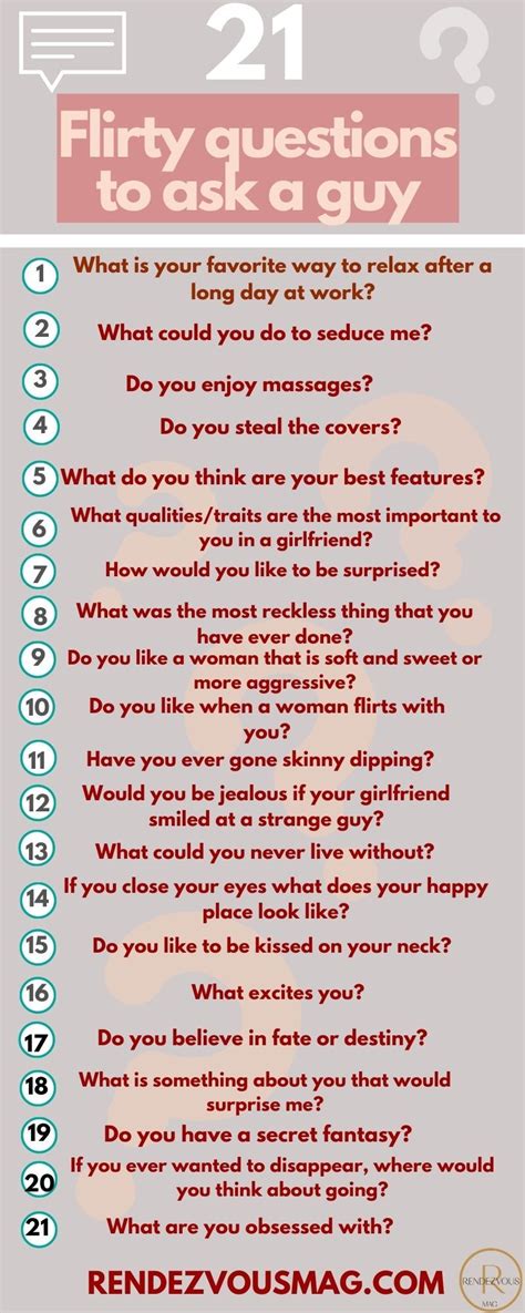 21 flirty questions to ask infographic flirty questions fun questions to ask flirty texts