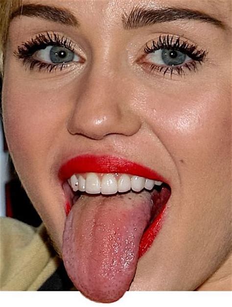 Top Tantalizing Celebrity Tongues Axs Close Up Of A Tongue