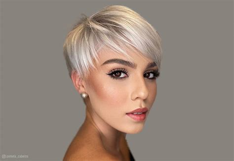 Blonde short hair pixie cut hairstyles