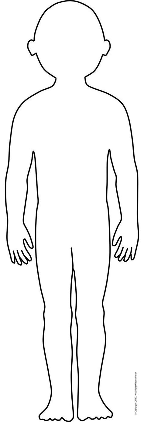 Printable Human Body Outline Template Free Printable Templates