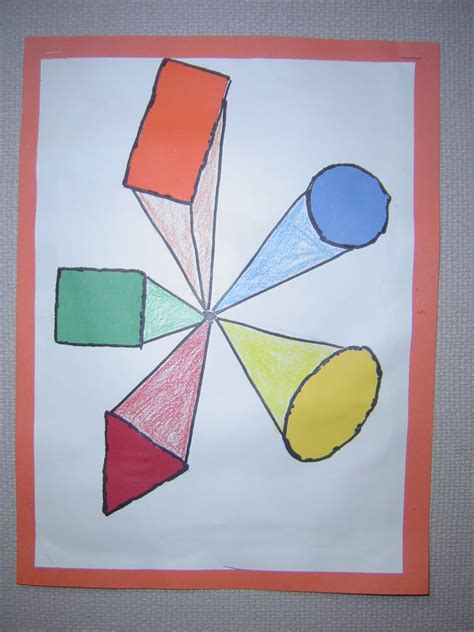 Mrs Ts First Grade Class One Point Perspective Shapes