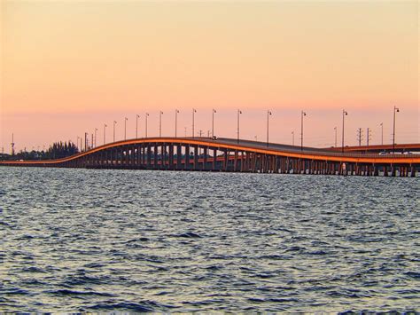 Punta Gorda Bridge At Sunset By Mehen