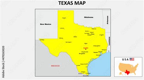 Texas Map State And District Map Of Texas Political Map Of Texas With