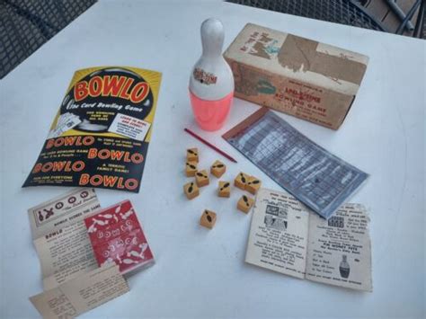 Vintage Bowling Games Bowlo Card Game With Factory Sealed Cards