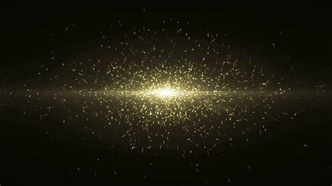 Particles Gold Glitter Bokeh Award Dust Abstract Background Loop 44
