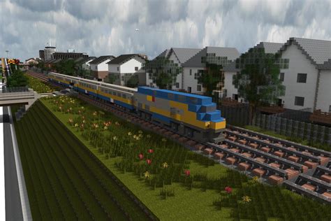 Minecraft Train Track Curve