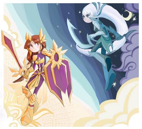 Diana And Leona By Inkinesss On Deviantart League Of Legends