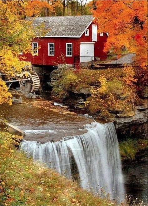 The Old Mill In Autumn Water Wheels Pinterest Beautiful Places